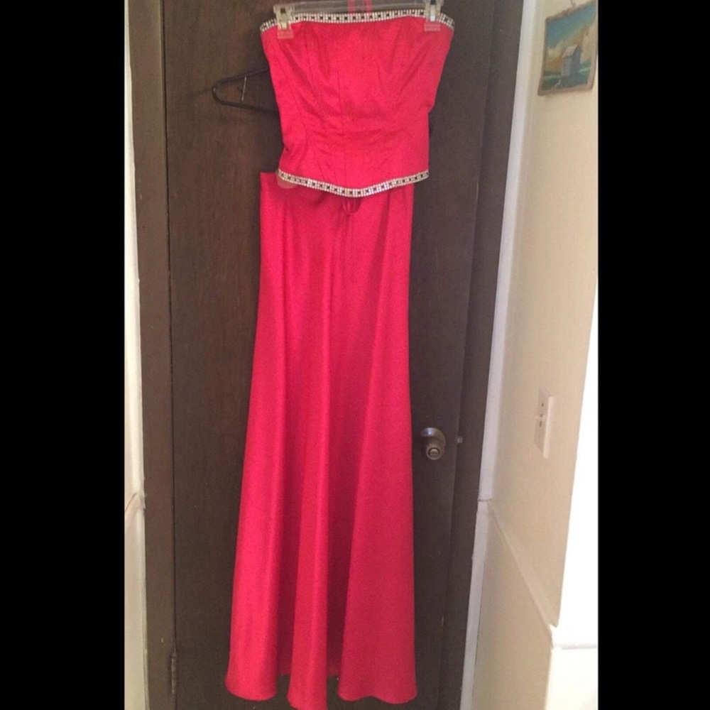 2 piece gown with just enough bling.